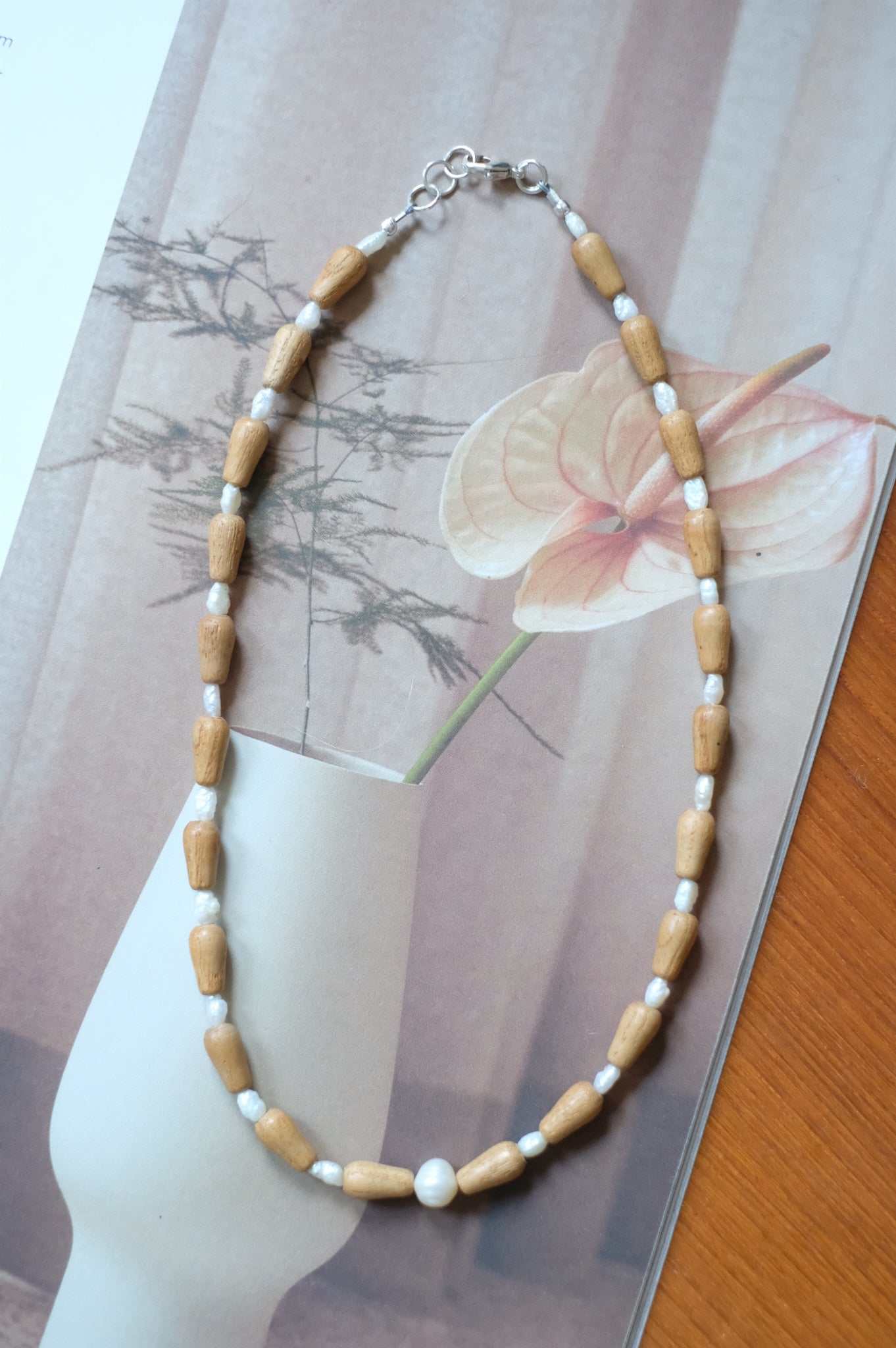 Pearls on Wood III