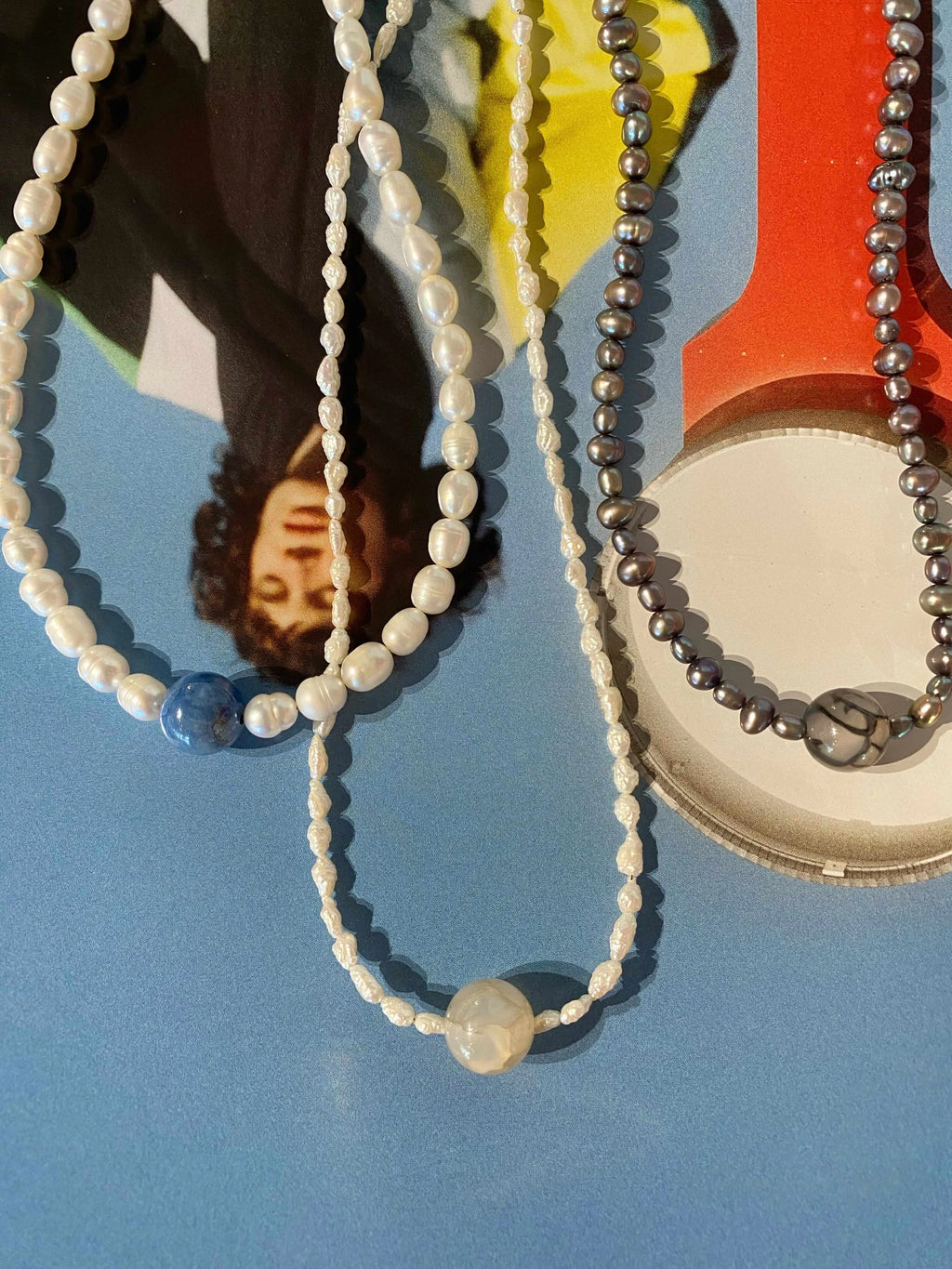 Dark Pearls meet Spinnenachat