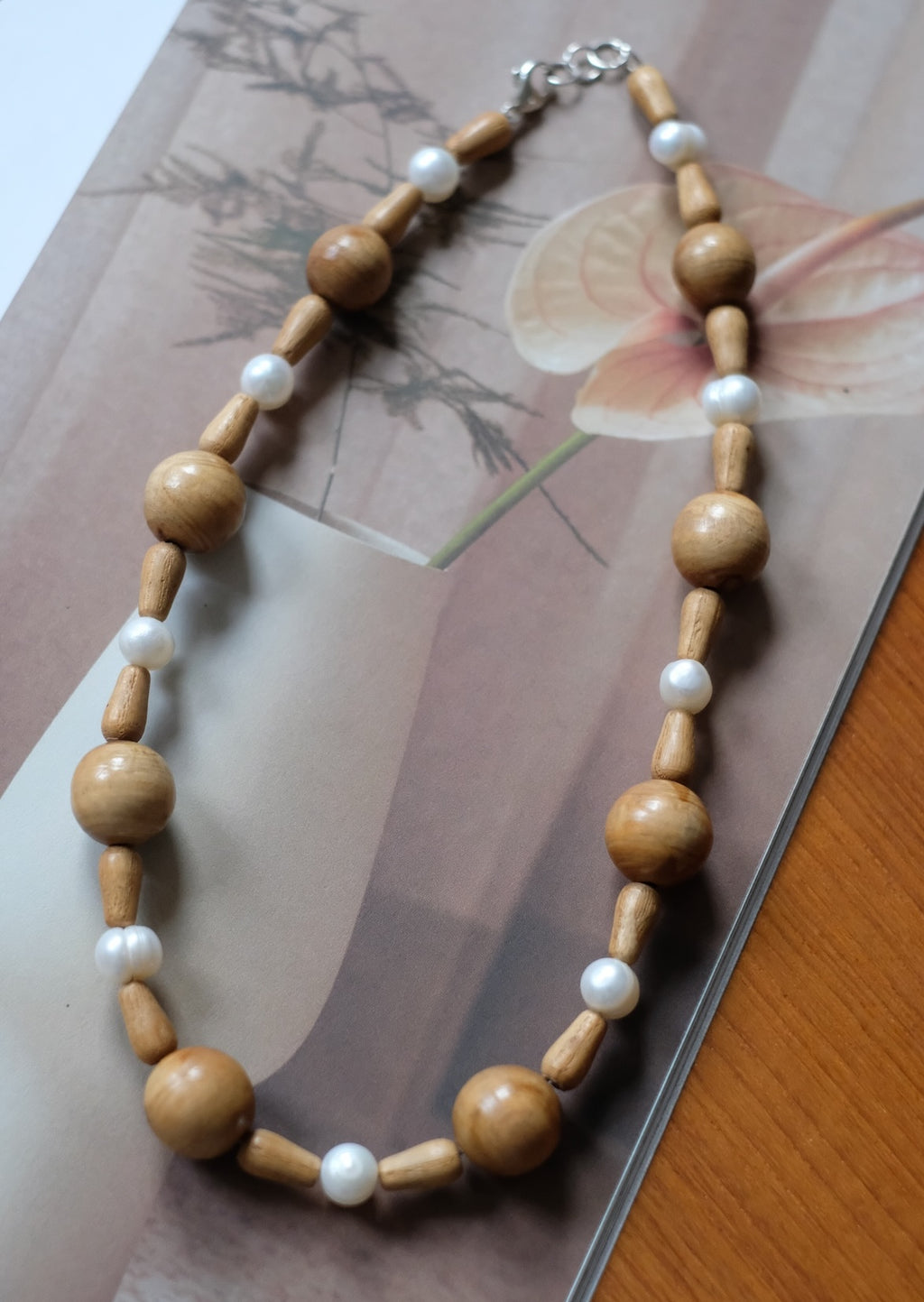 Pearls on Wood I