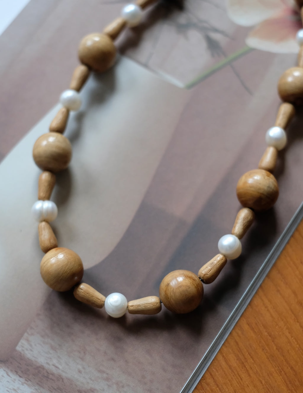Pearls on Wood I
